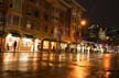 Robson Street At Night, Canada Stock Photographs