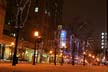 Granville Street At Winter Night, Canada Stock Photographs