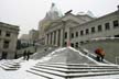 Vancouver Art Gallery Winter, Canada Stock Photographs