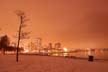 English Bay Skyline Winter, Canada Stock Photographs