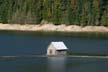 Capilano Lake Boathouse, Canada Stock Photographs