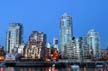 Downtown View From Granville Isaland, Canada Stock Photographs