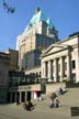 Vancouver Art Gallery And The Fairmont Hotel Vancouver, Canada Stock Photographs