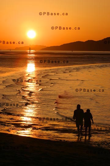 sunset on beach. Sunset, Jericho Beach