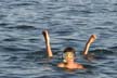 Swimmers At The Chilliwack Lake, Stock Photos