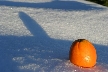 Orange And Snow, Canada Stock Photos