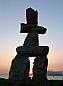 The Inukshuk Constructed By Alvin Kanak, The Ancient Symbol Of Inuit Culture